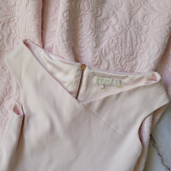 🍒NWOT🍒 TED BAKER PINK FIT AND FLARE DRESS - Picture 5 of 5